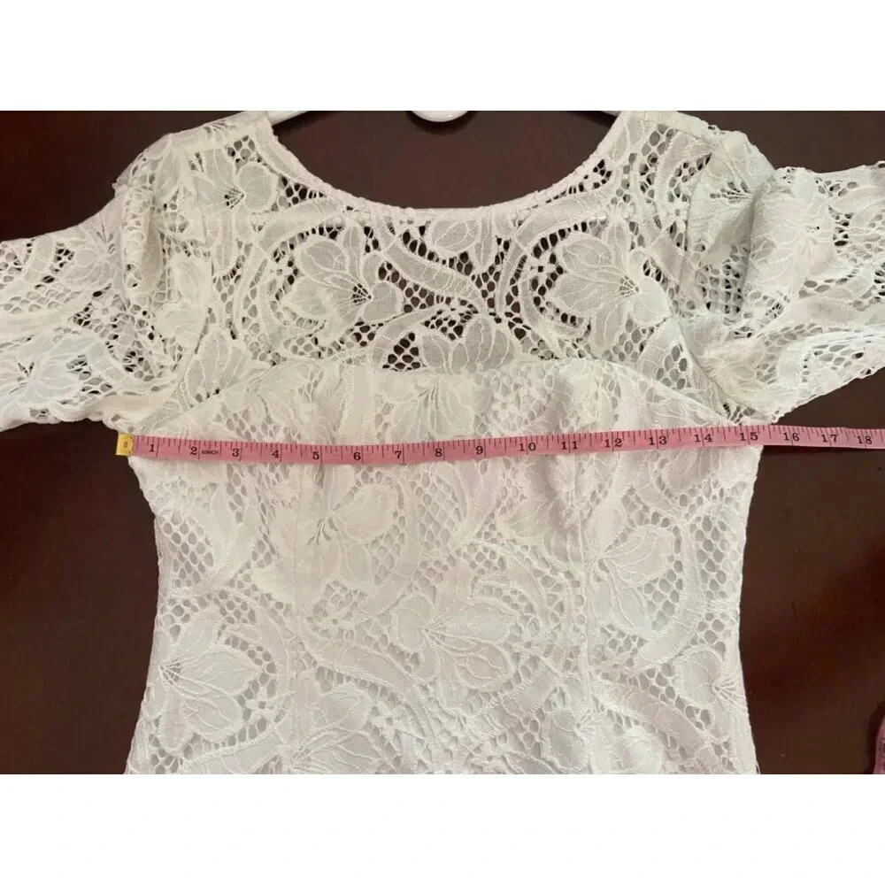 Lilly Pulitzer Allyson Lace Fit and Flare Short Dress Size 0 Bridal - Picture 8 of 16